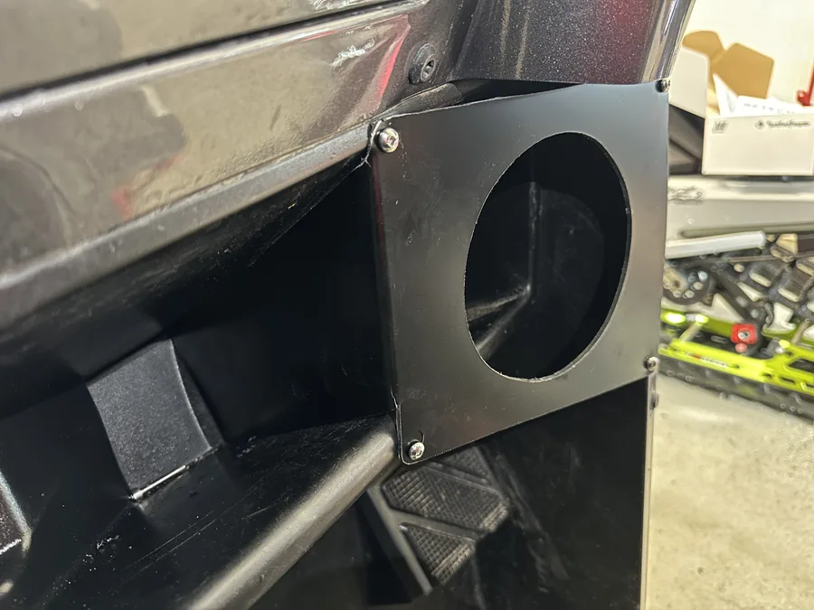 Lavigne's Car Audio fabricated a custom speaker enclosure panel in its North Bay shop